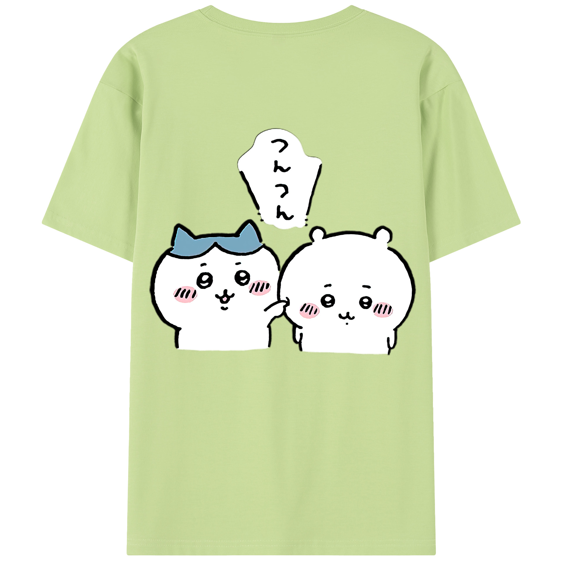 （画像用） ちいかわ ちいかわ Chii-kawa chiikawa 綿100％半袖Tシャツ（背面プリント）